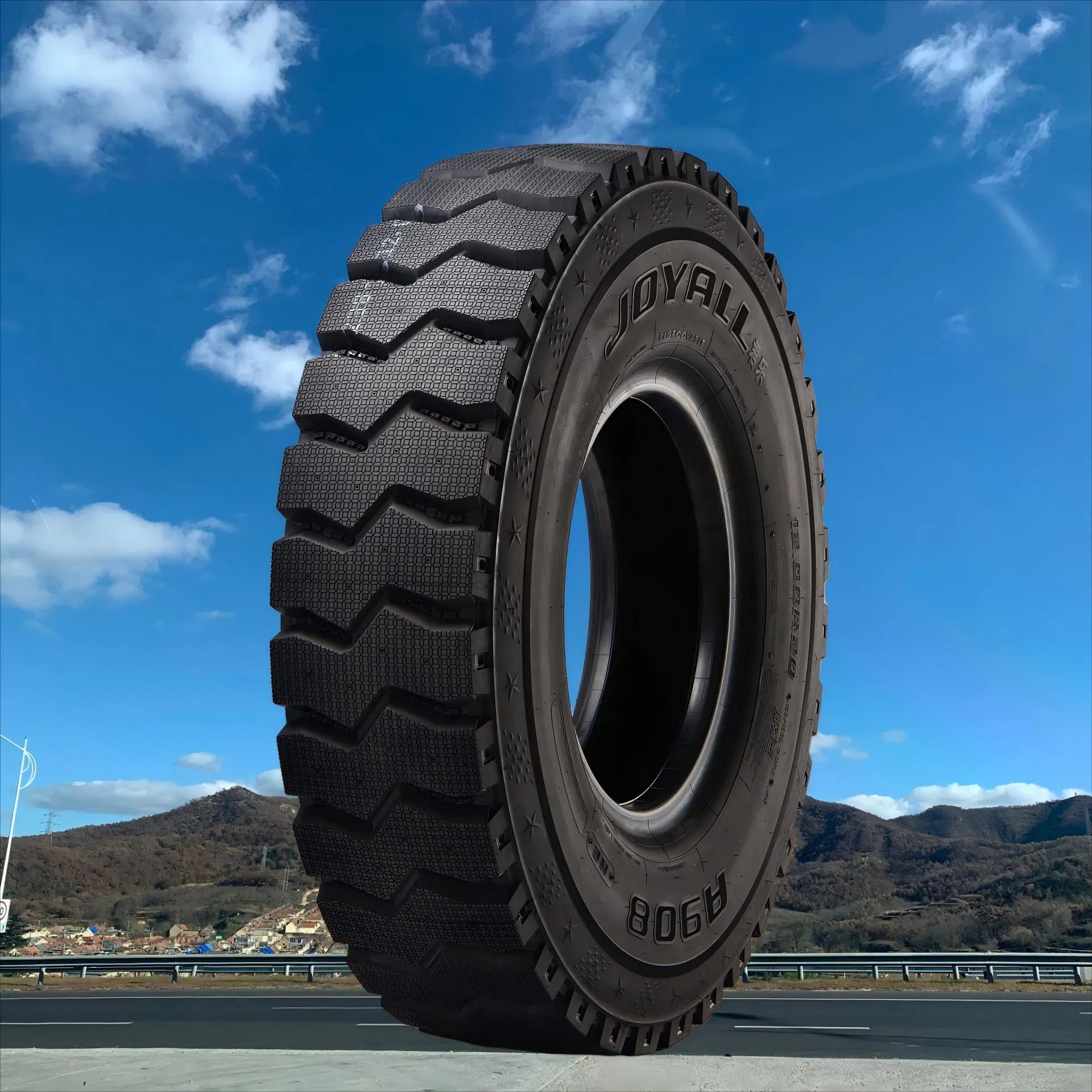 12.00R20-A908 Joyall Factory Truck Tire for Drive Position used on Dumper tyres