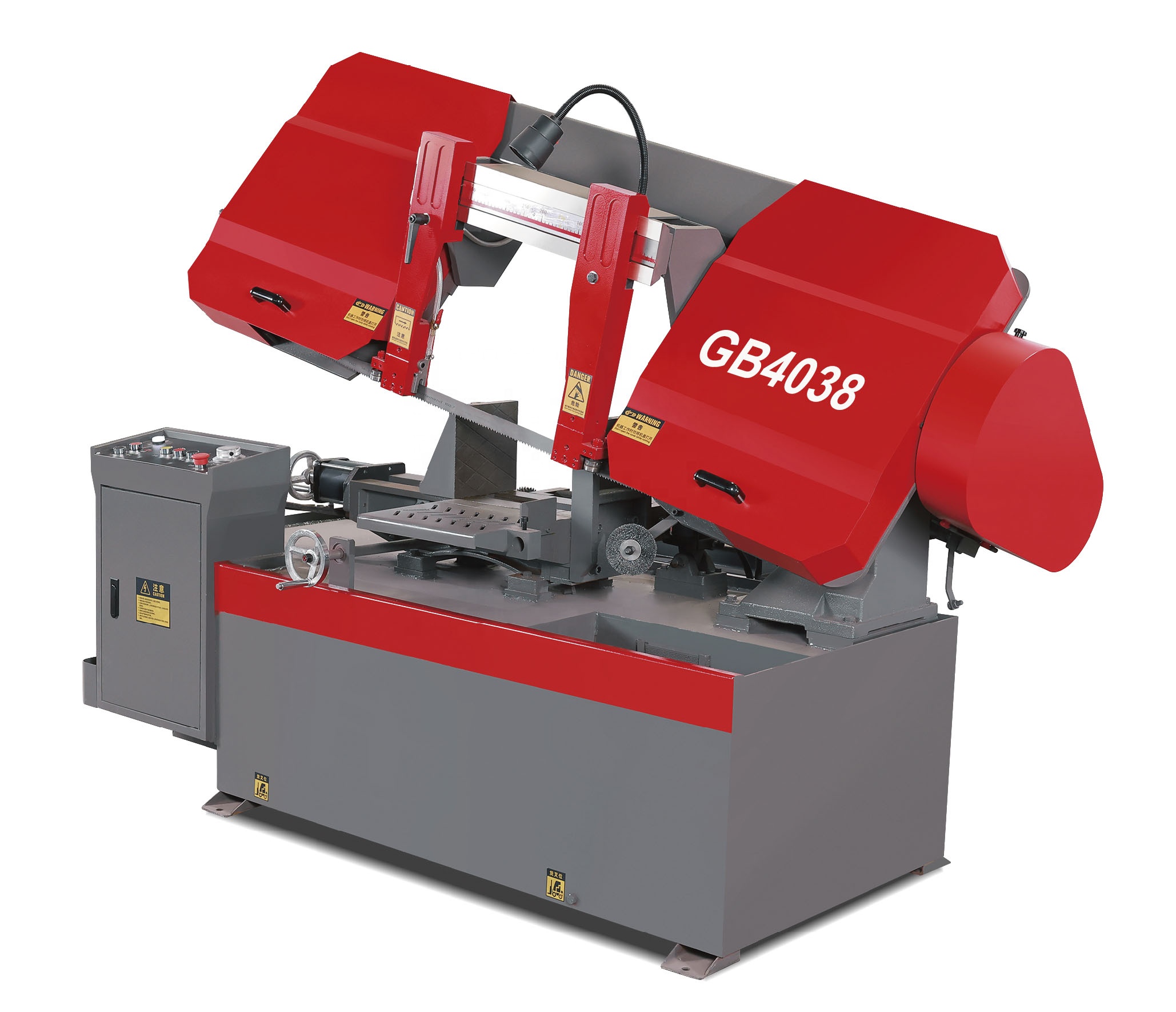 Горизонтальная ленточная пила GB-4038 с гидравлическим зажимом