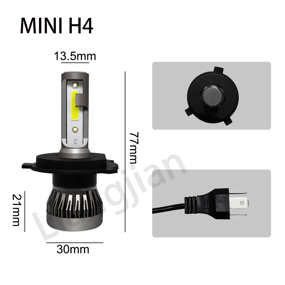 Мини-лампа LED 30W H4 для авто и мотоциклов
