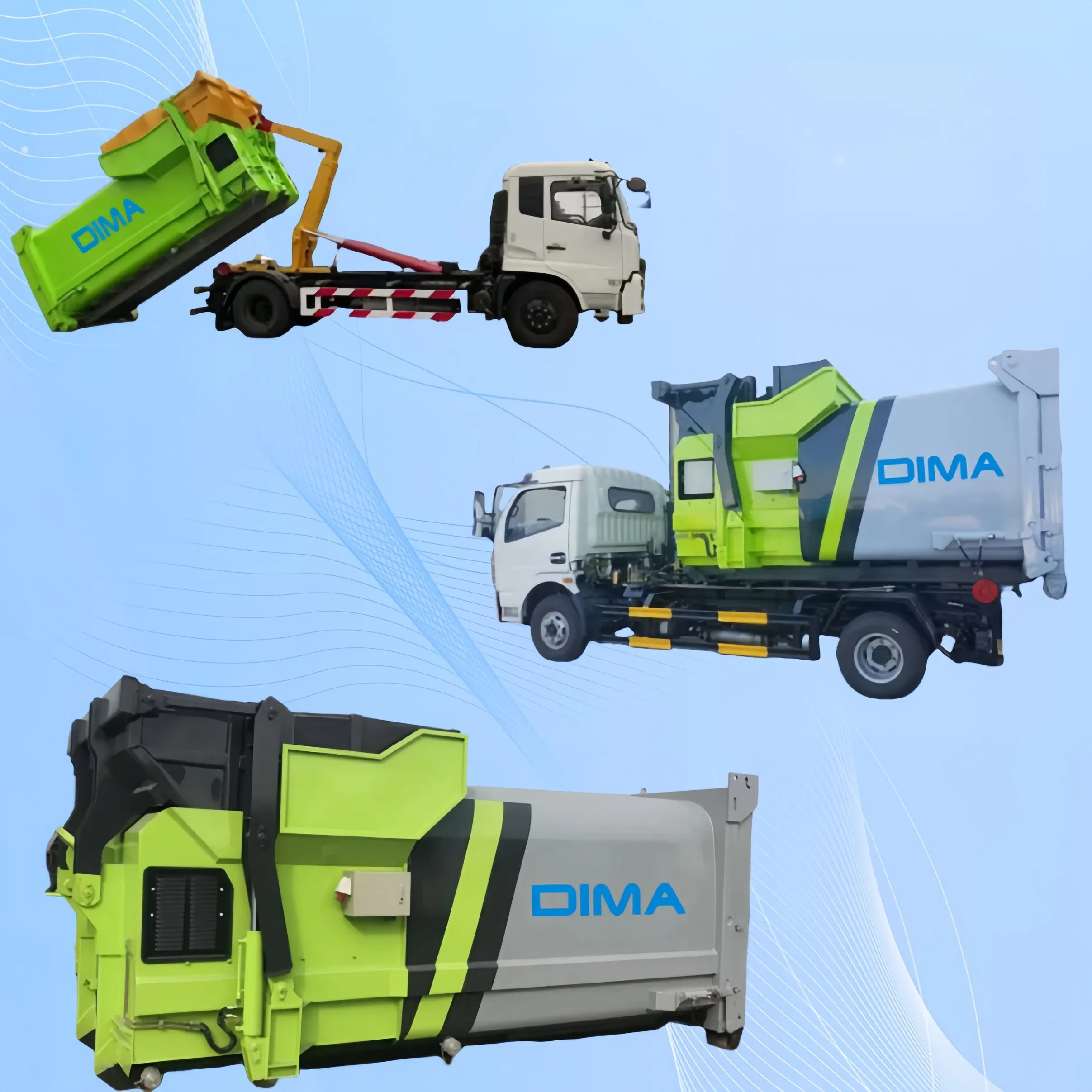 Heavy-Duty Mobile Garbage Compactor for Efficient Waste Management