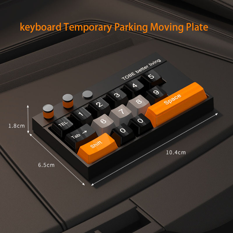 Keyboard Design Parking Number Plate Temporary Car Parking Moving Plate