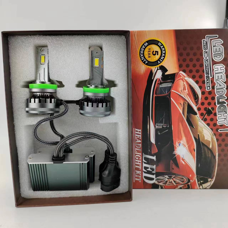 LED-фара H7 с двойной медной трубкой, 17000 лм