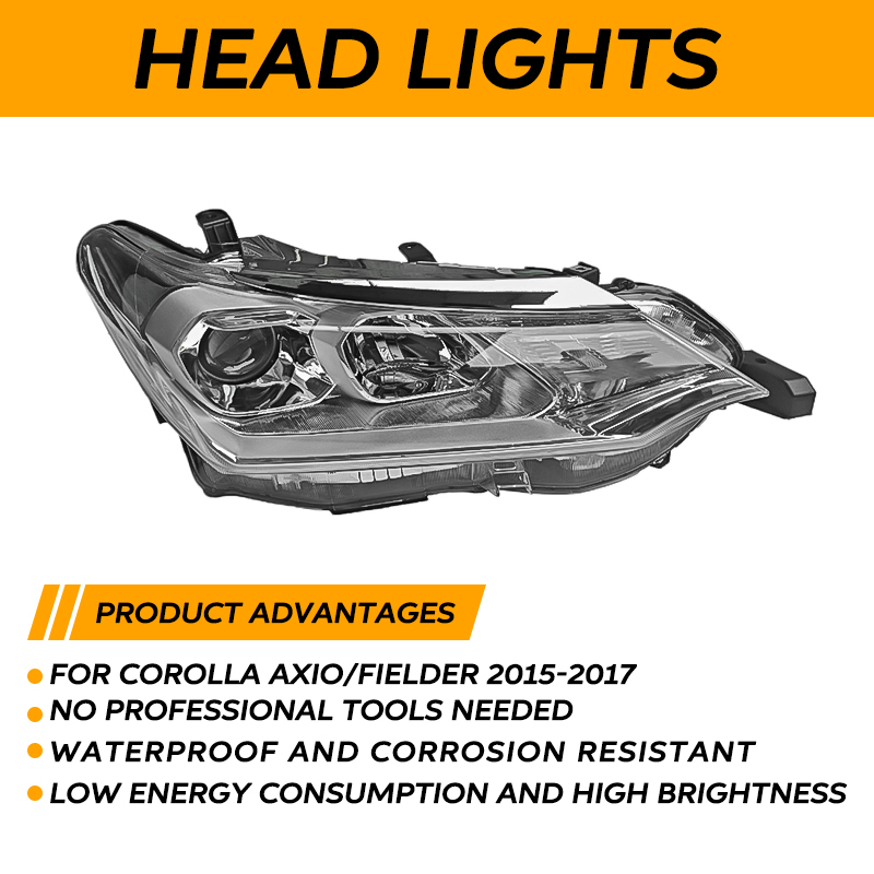 for Toyota Corolla Axio Fielder 2016-2019 Head Lamp Headlight Front Light Car Headlights