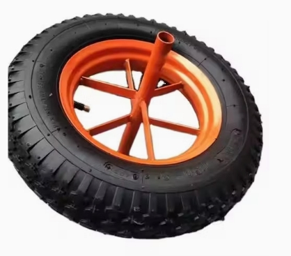 Wheel 4.80/4.00-8 for Wheelbarrow Trolley Cart Pneumatic Inflatable Rubber Tire