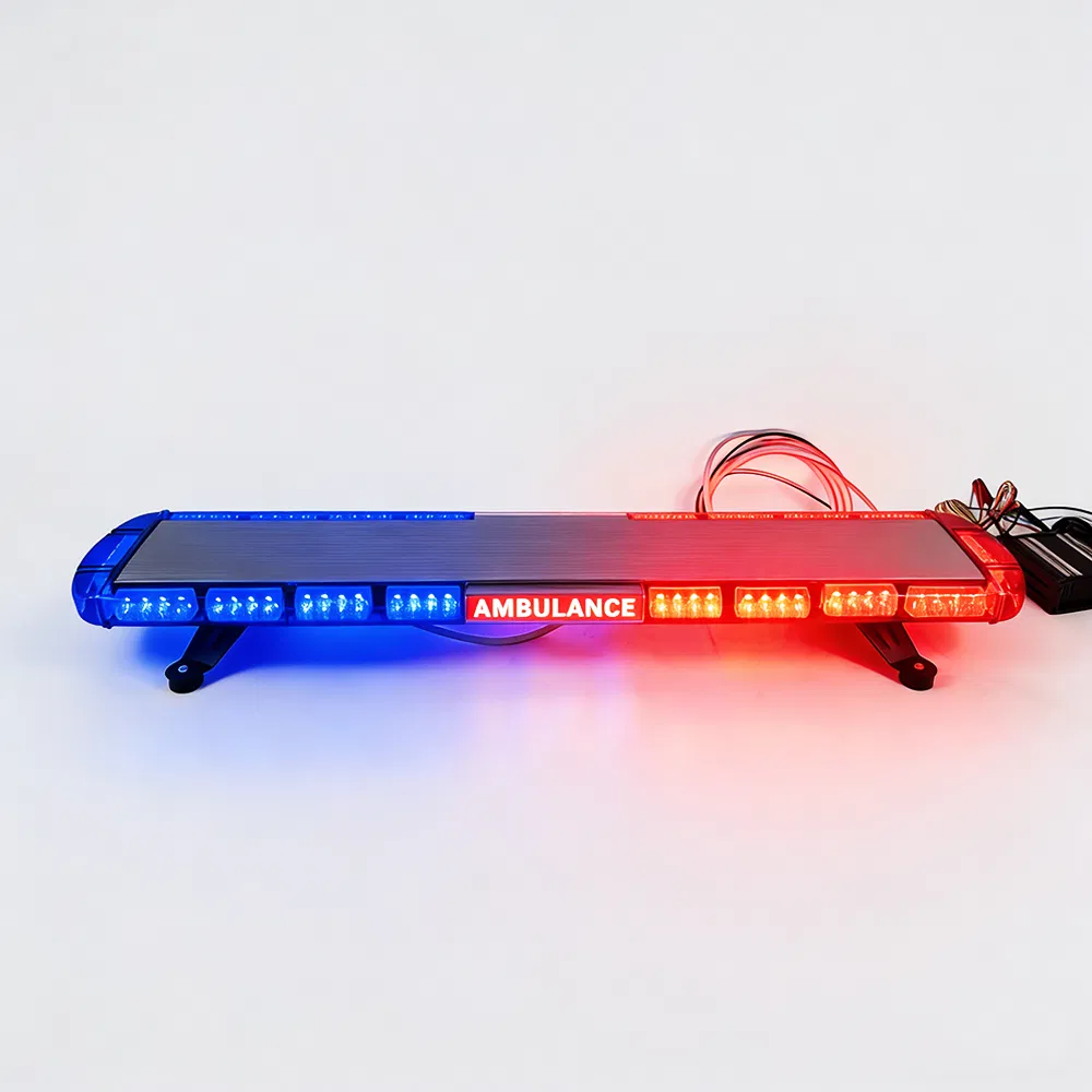 Red Blue Ambulance Warning Lightbars with Siren Speaker 100watts 517LC-Lt