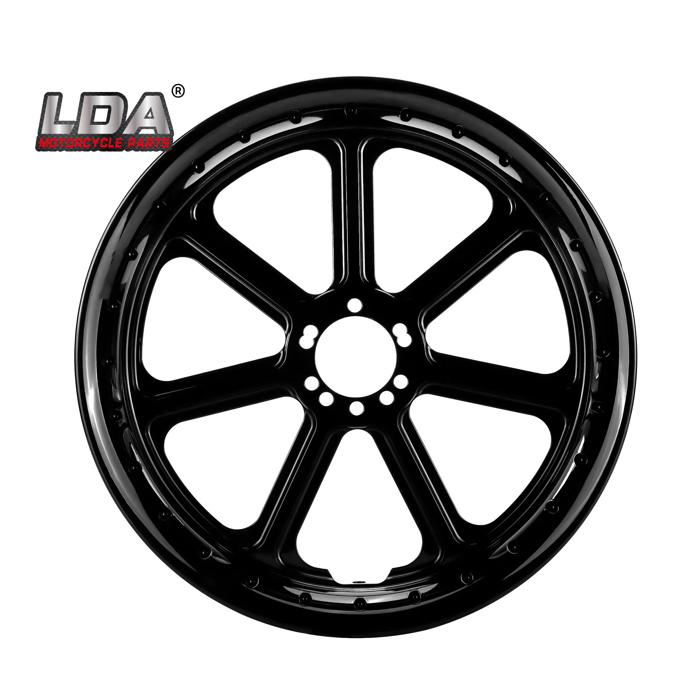 Литые мотоциклетные диски из алюминиевого сплава, черные