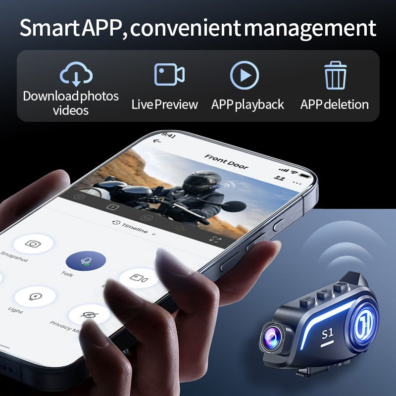 Мотошлем Bluetooth с шумоподавлением и защитой от воды