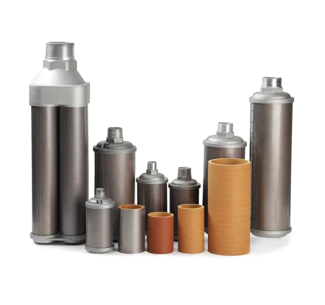 Глушитель выхлопа паровой алюминиевый с фильтром