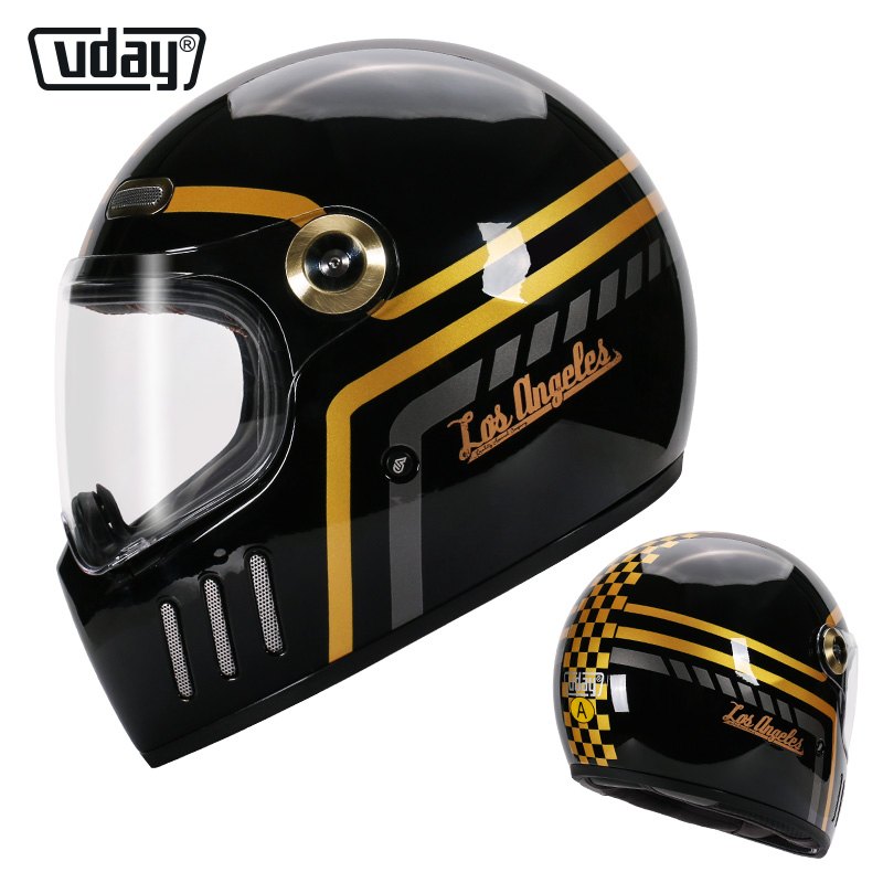 OEM Motorcycle Retro Full Face Helmets ABS Shell Bicycle Helmet China Factory