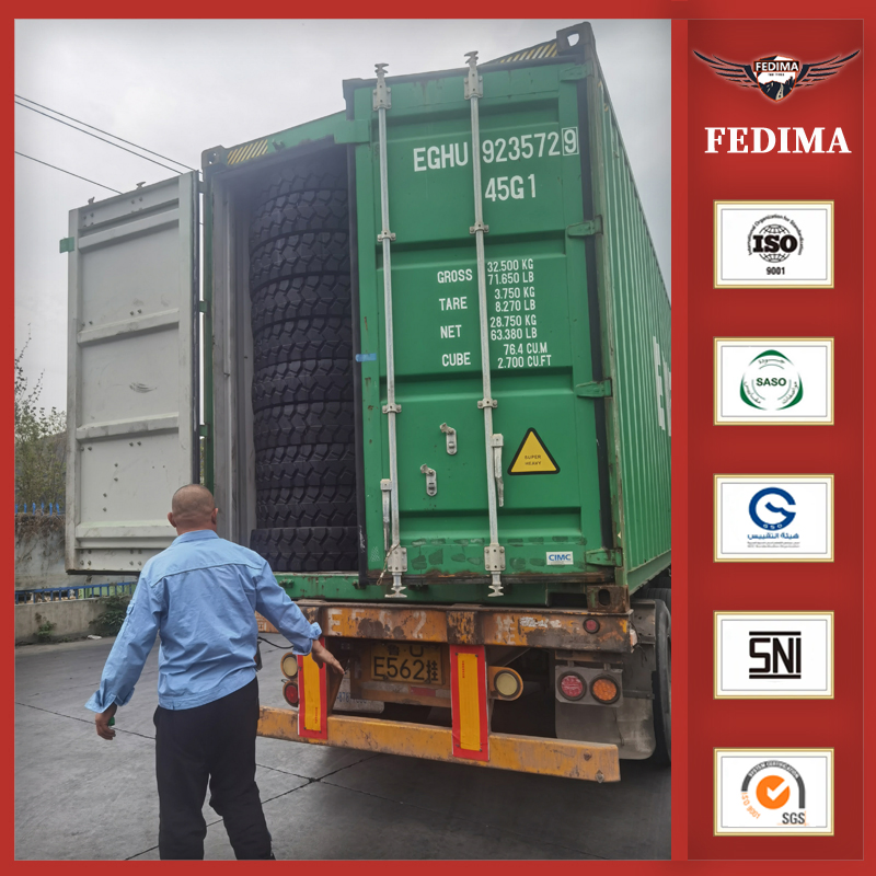 Fedima/Goodyear/Giti 295/80r22.5 18pr Heavy Truck Tyre TBR High Mileage/Heavy Load Capacity