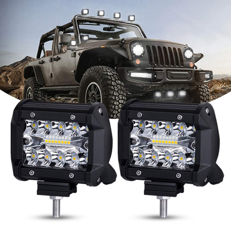 Driving Offroad Light Bar Boat Car Tractor 4X4 SUV ATV 12V 24V 4inch Bar LED 60W LED Work Light Bar