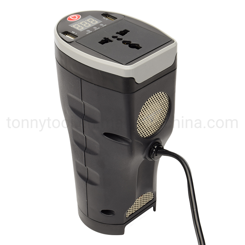 Автомобильный инвертор 200Вт с дисплеем