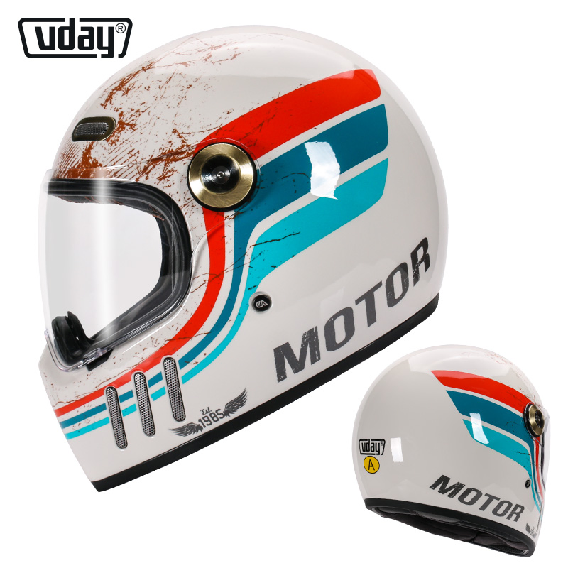 OEM Motorcycle Retro Full Face Helmets ABS Shell Bicycle Helmet China Factory