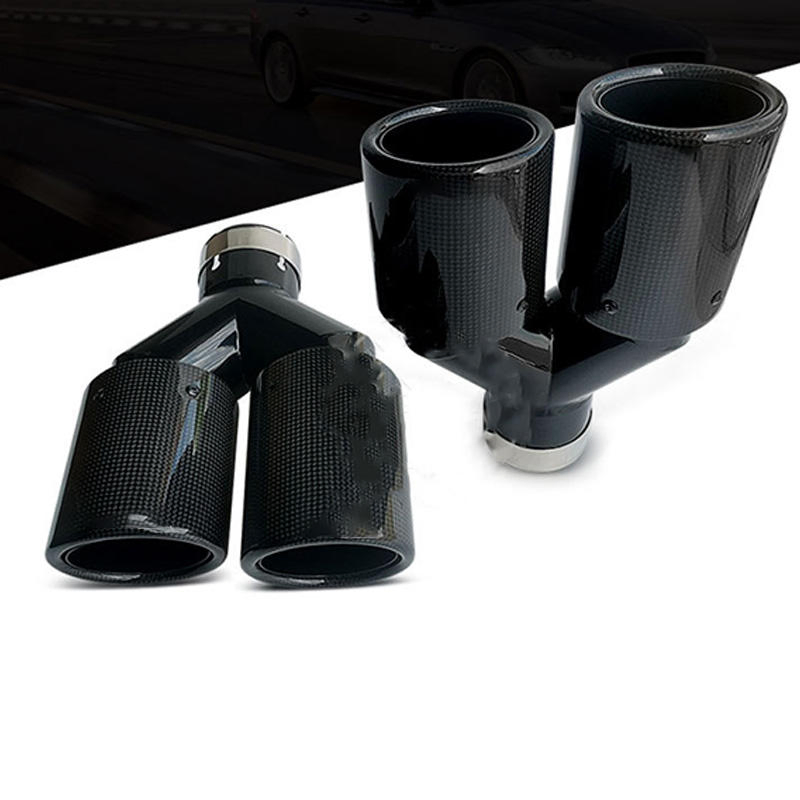 Универсальная насадка на выхлоп 89мм из карбона