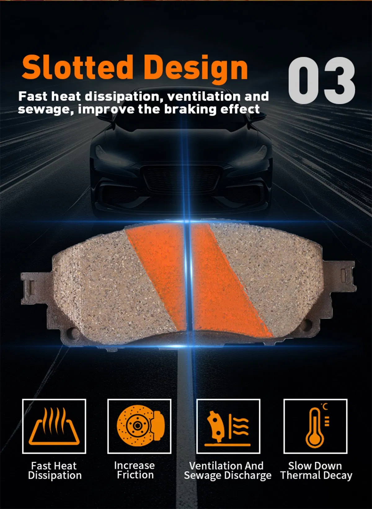 Тормозные колодки EEP для Toyota, Honda, Nissan, Mitsubishi, Mazda, Hyundai, KIA