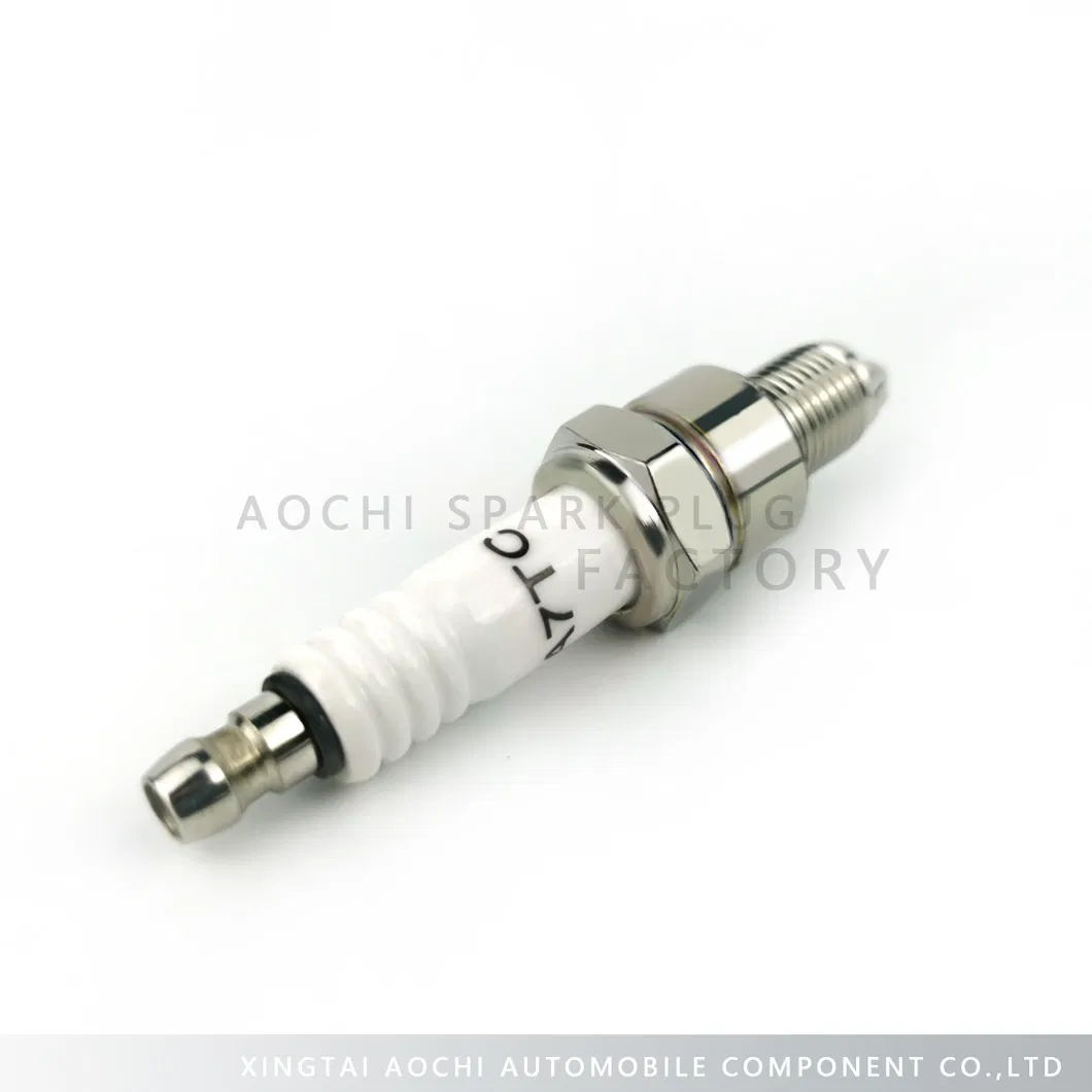 Good Bright Nickel Factory Motorcycle Spare Parts Spark Plug (A7TC)