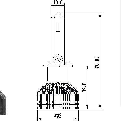 40W 55W Hot Sales Automobile LED Headlamp (H1)