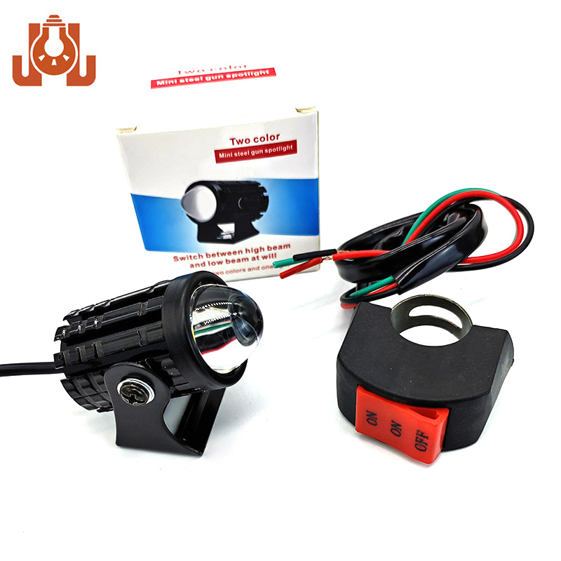 Мотофара LED двухцветная, сталь, 12-80V