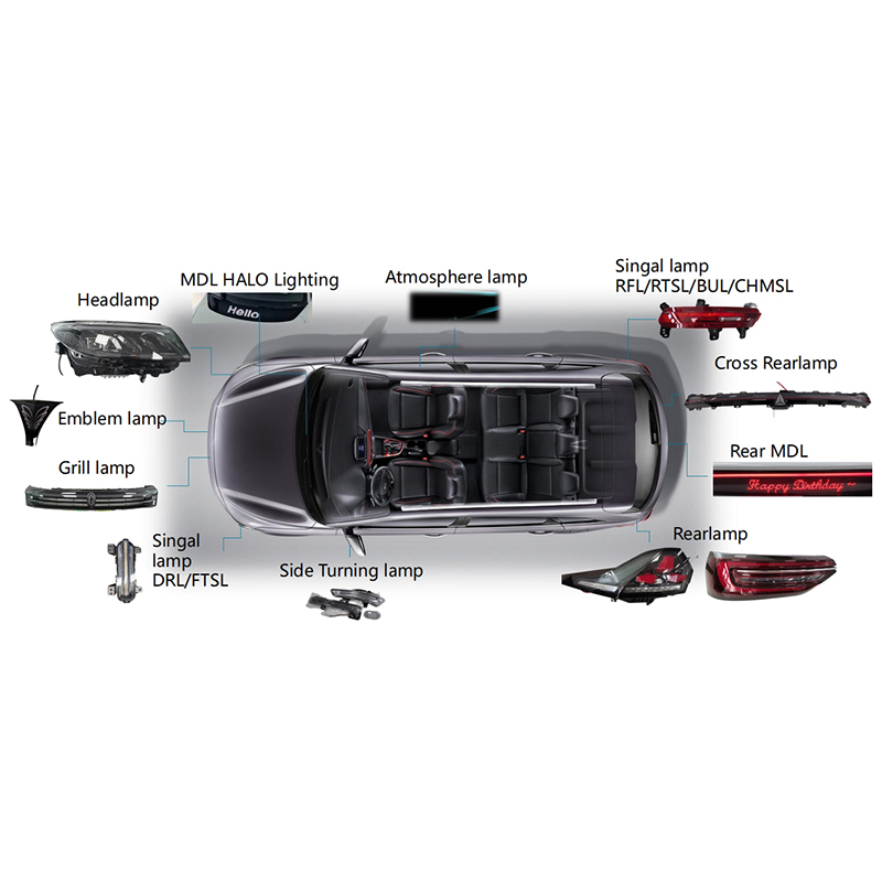 LED фара 12В 60Вт три цвета для авто и мотоцикла