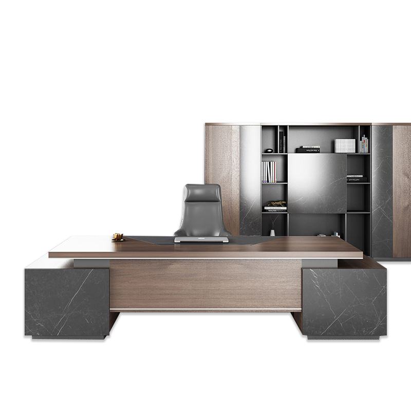 High End 2m L-Shaped Executive Office Desk for CEO