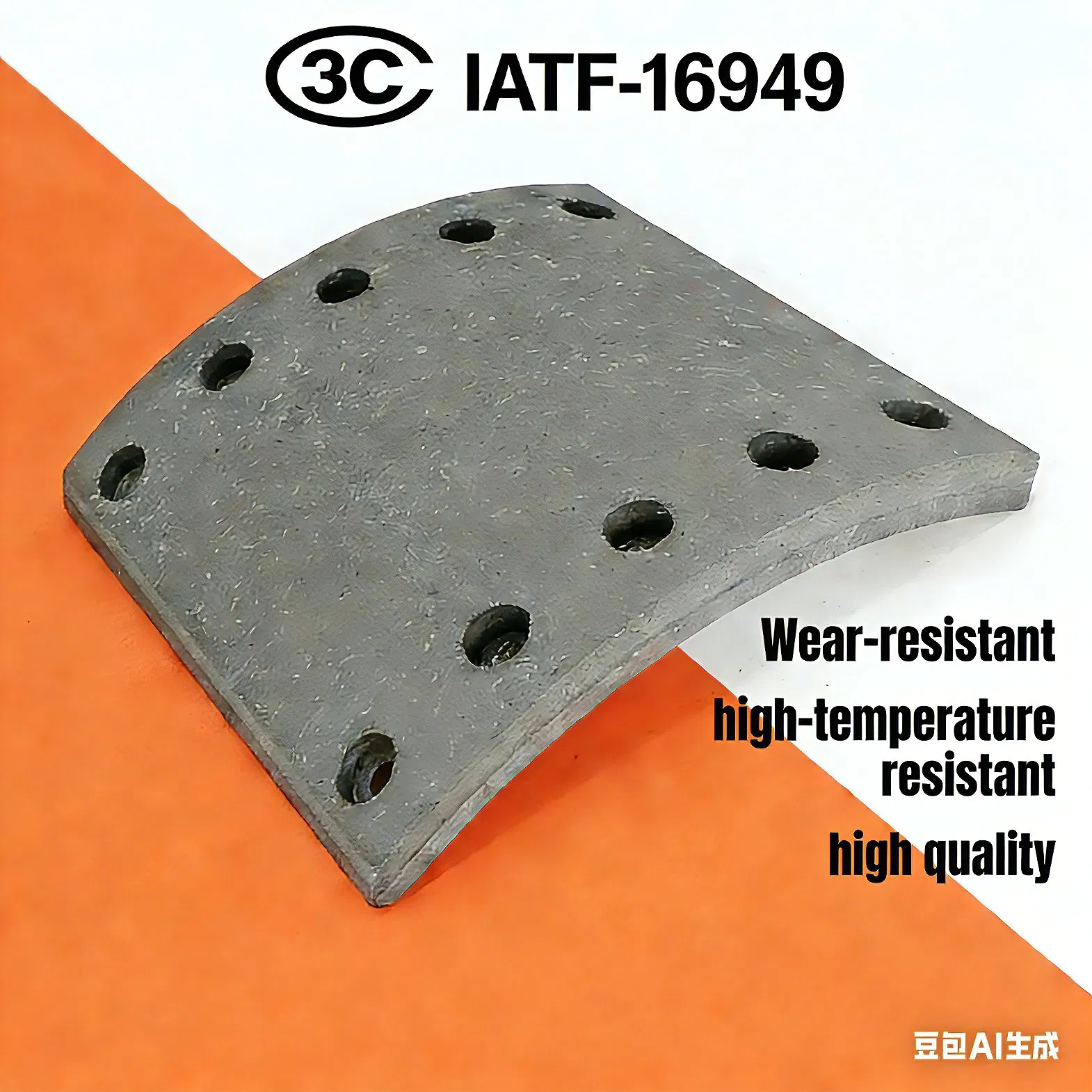 Тормозная колодка 19094 для грузовиков, термостойкая