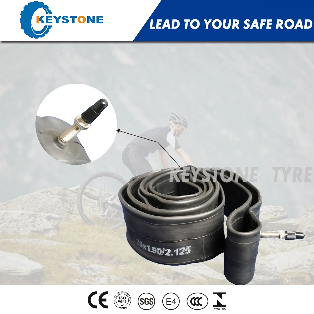 Камера велосипедная бутиловая 24x1.95/2.125