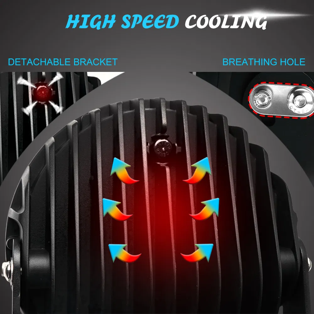 Круглый внедорожный светодиодный прожектор 9 дюймов, 160W