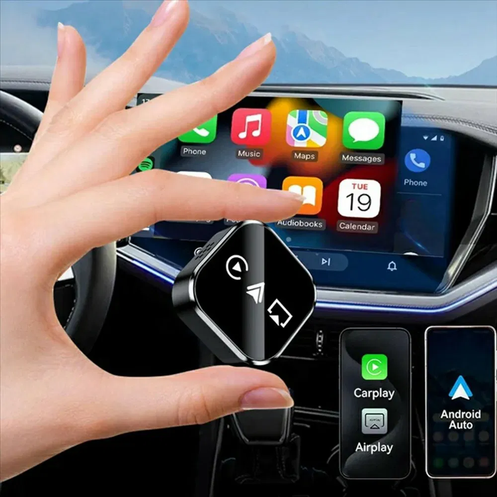 Адаптер Carplay Q1a 3-в-1 беспроводной для Android Auto