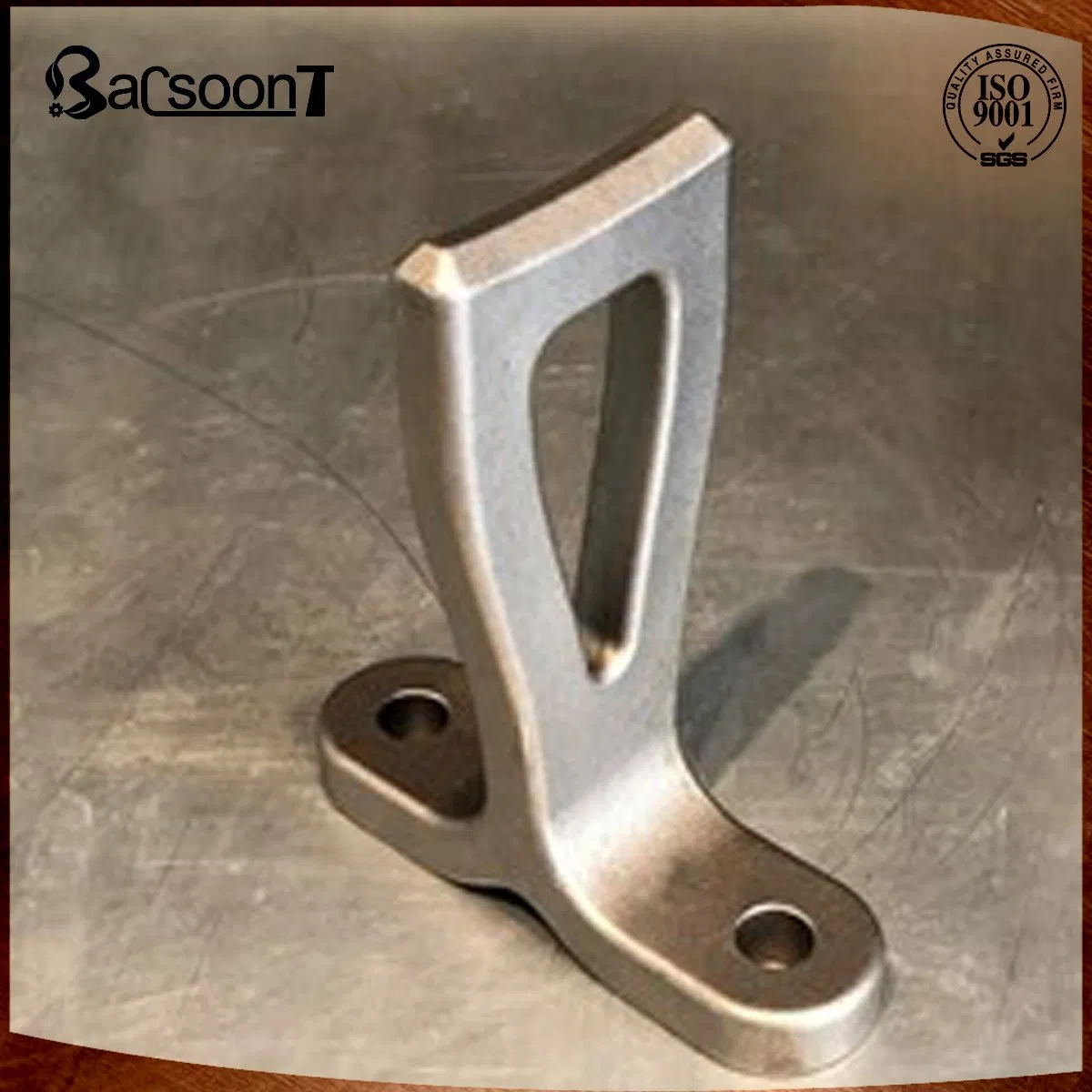 Customized Steel/Stainless Steel/Carbon Steel Lost Wax Casting/Investment Casting Steel Auto Part Bracket with Sandblasting/Machining/Polishing