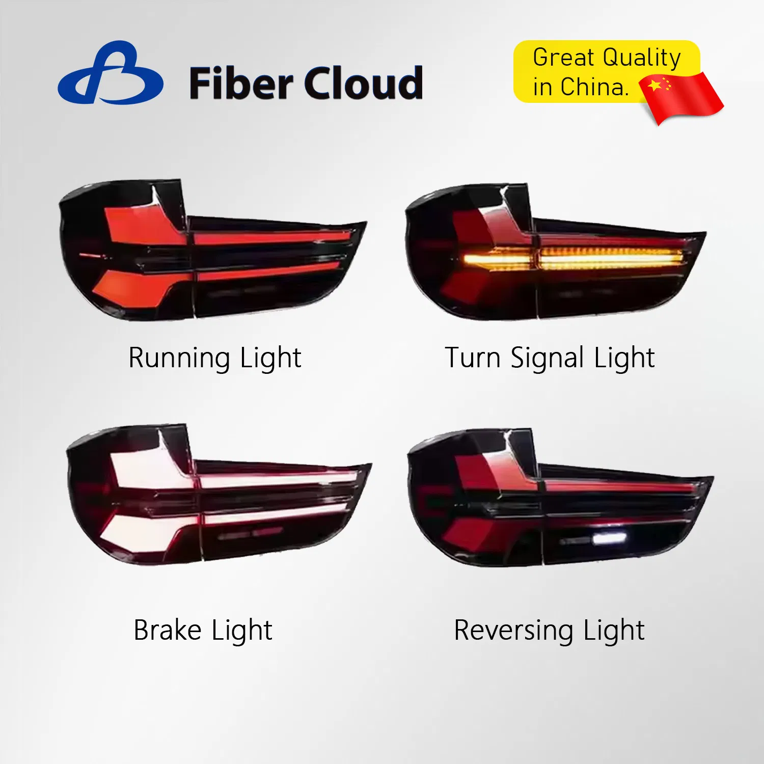 Modified Car Tail Light LED Lamp Rear Light W204 C200 2007- 2014