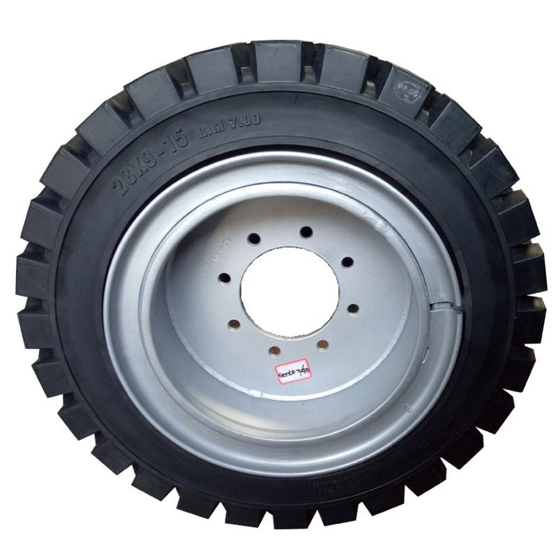 Колесный диск для погрузчика с цельнолитой шиной 5.00-8