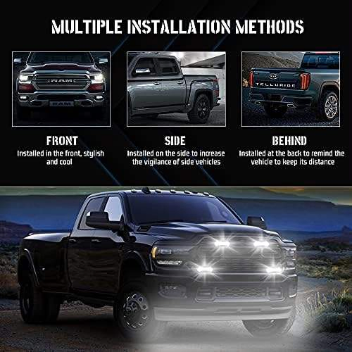 6 белых светодиодных боковых габаритов T-Bull 12-30V