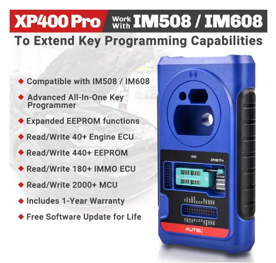 Autel XP400 Pro набор инструментов для программирования смарт-ключей (2024)