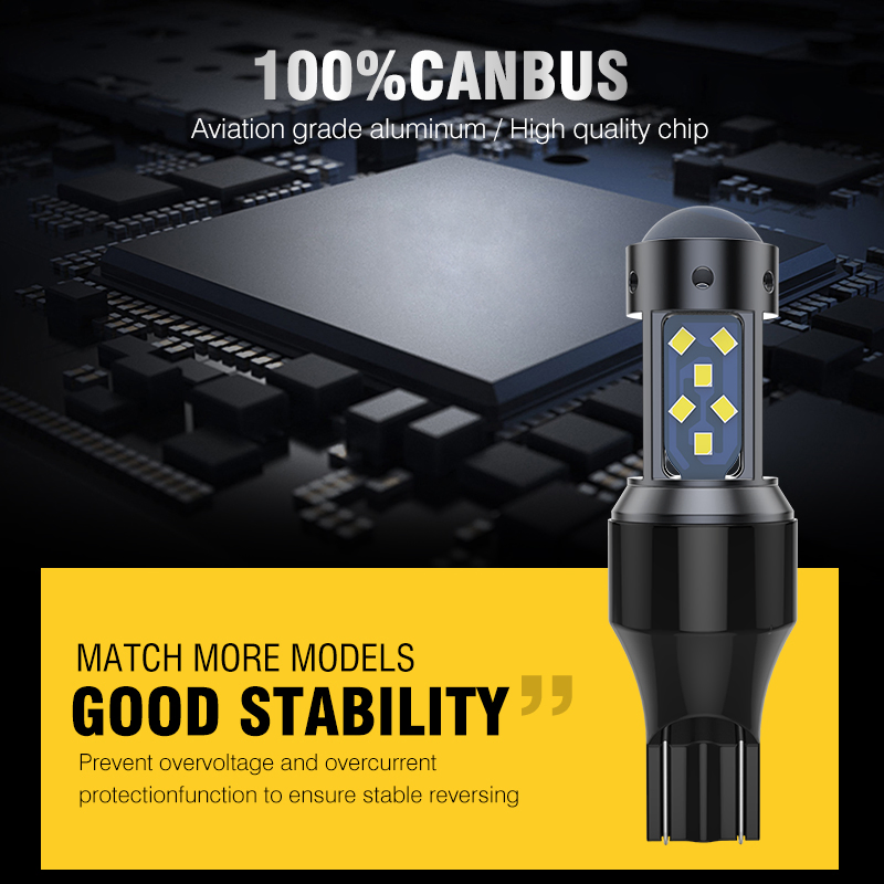 Сверхяркая светодиодная лампа BKR для авто T15 7443