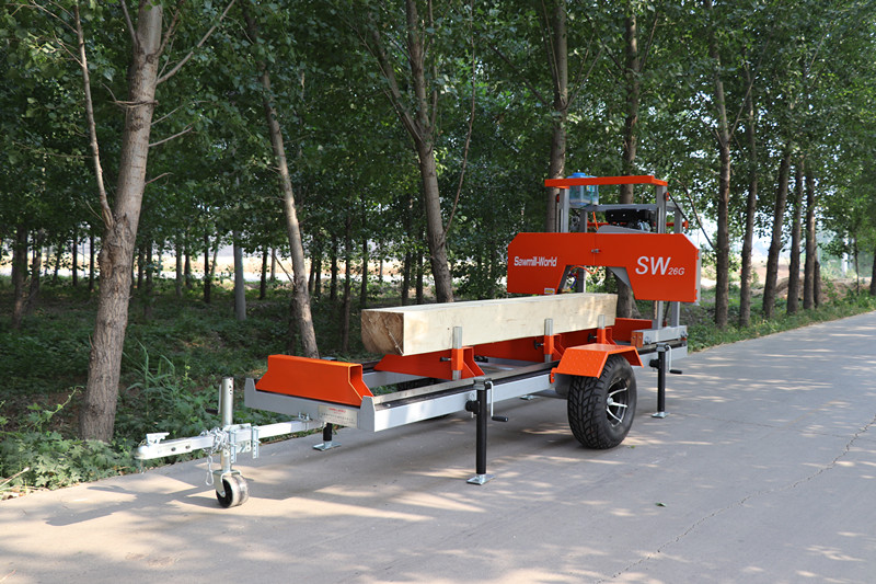 Mobile Sawmill SW 26 Ultra Portable Horizontal Band Saw for Wood