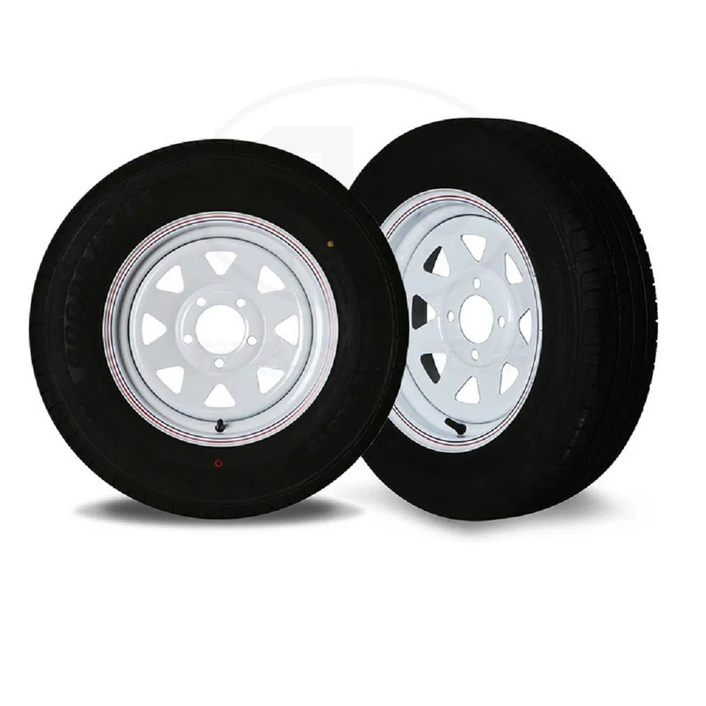 Шина 145R12LT с диском для трейлера и лесной техники