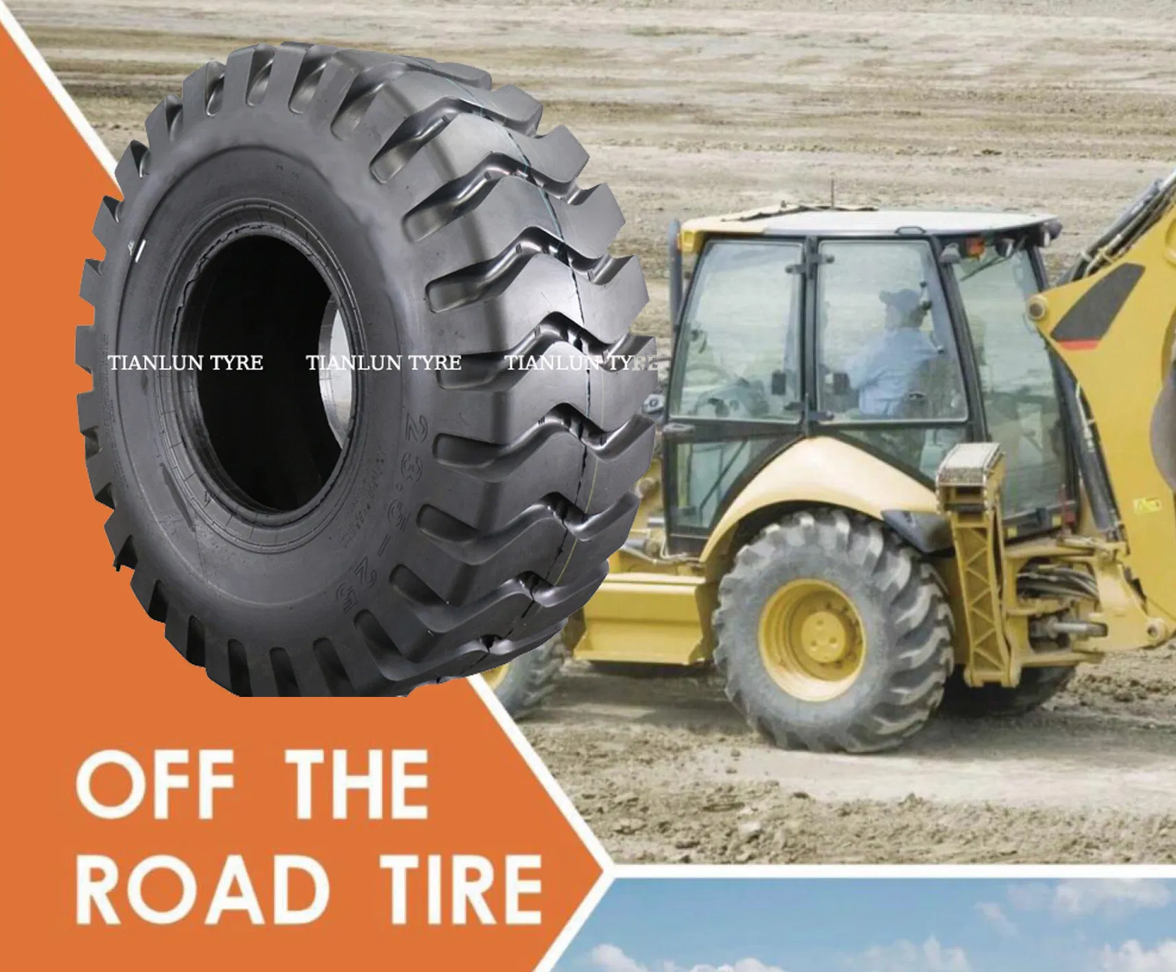 E3/L3 Mining Trailer Dump Truck Grader Dozer Earthmover Scraper Tractor Backhoe Reach Stacker Lift Port Loader OTR Tire / OTR Tyre (23.5-25)