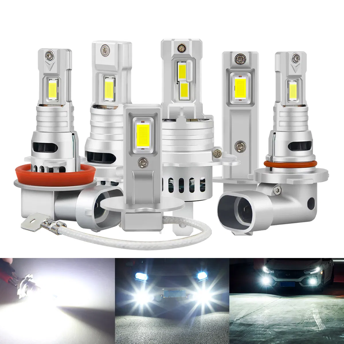 Светодиодная лампа H7 60W для авто, 7200 лм