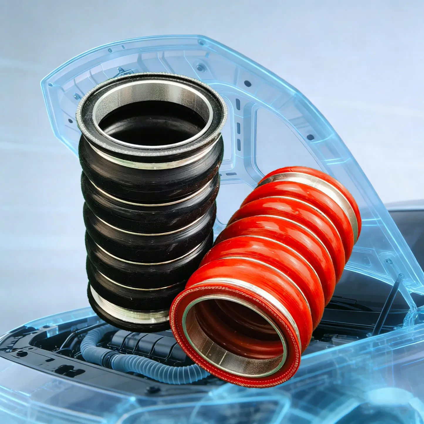 Гибкий силиконовый шланг для турбоинтеркулера, высокотемпературный