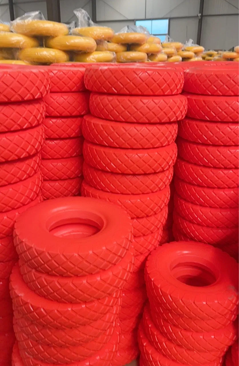 Qingdao Factory 4.00-8 Pneumatic Rubber Wheel PU Foam Wheel for Hand Truck /Trolley /Wheelbarrow Wheel