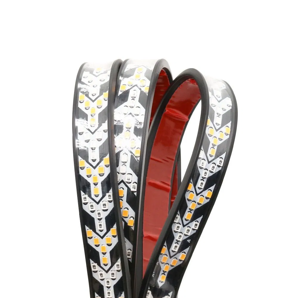 Светодиодная лента для авто, красная+янтарная, 1.2м/1.5м