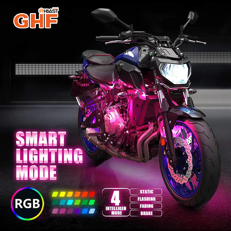 RGB LED подсветка днища 50W с пультом для авто и мото