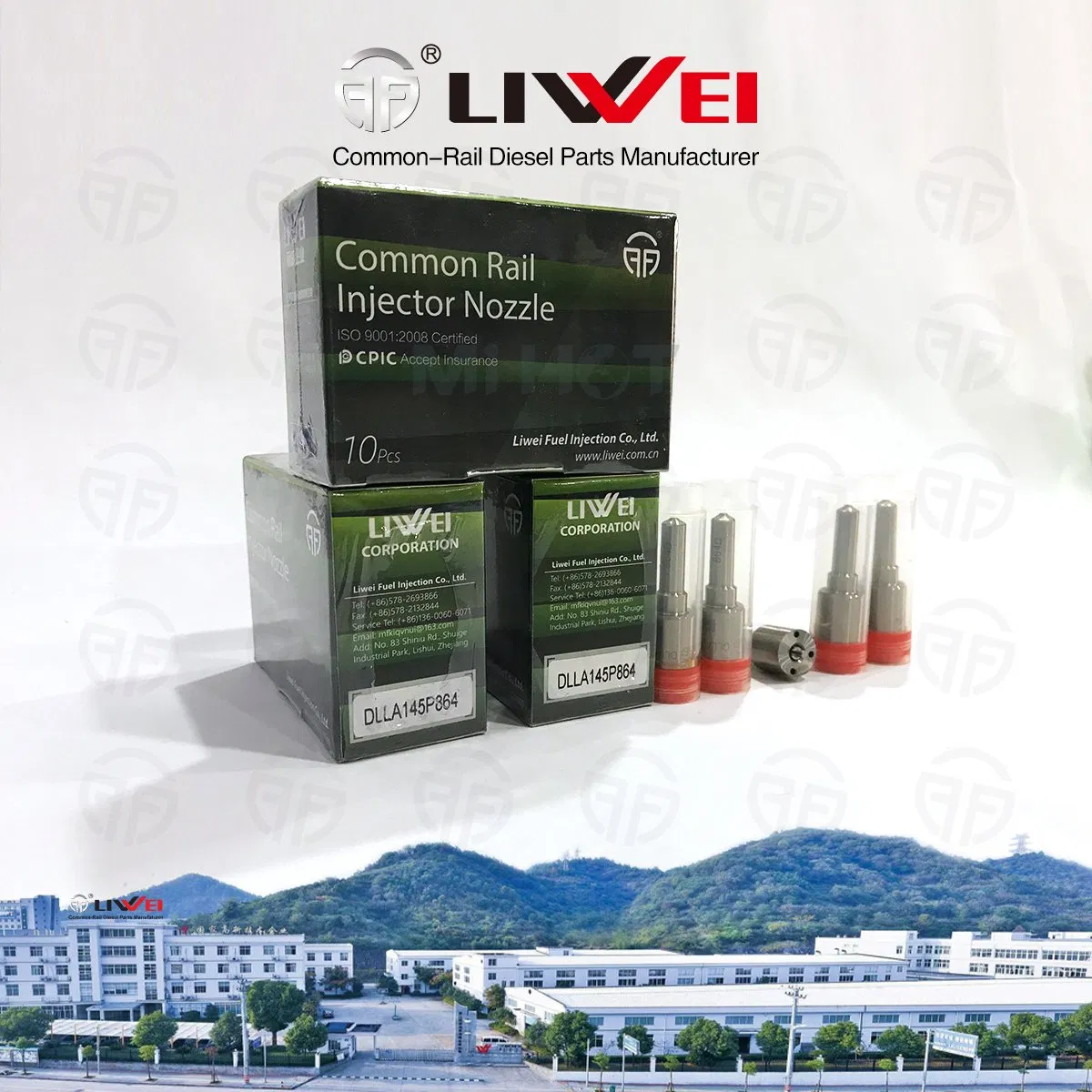 Liwei Brand Common Rail Diesel Nozzle Dlla145p864 for Injector095000-5931/588#//566#/619#095000-739#/874#/776#/853#23670-09060/09061/09360/3 for Toyota Pick-up