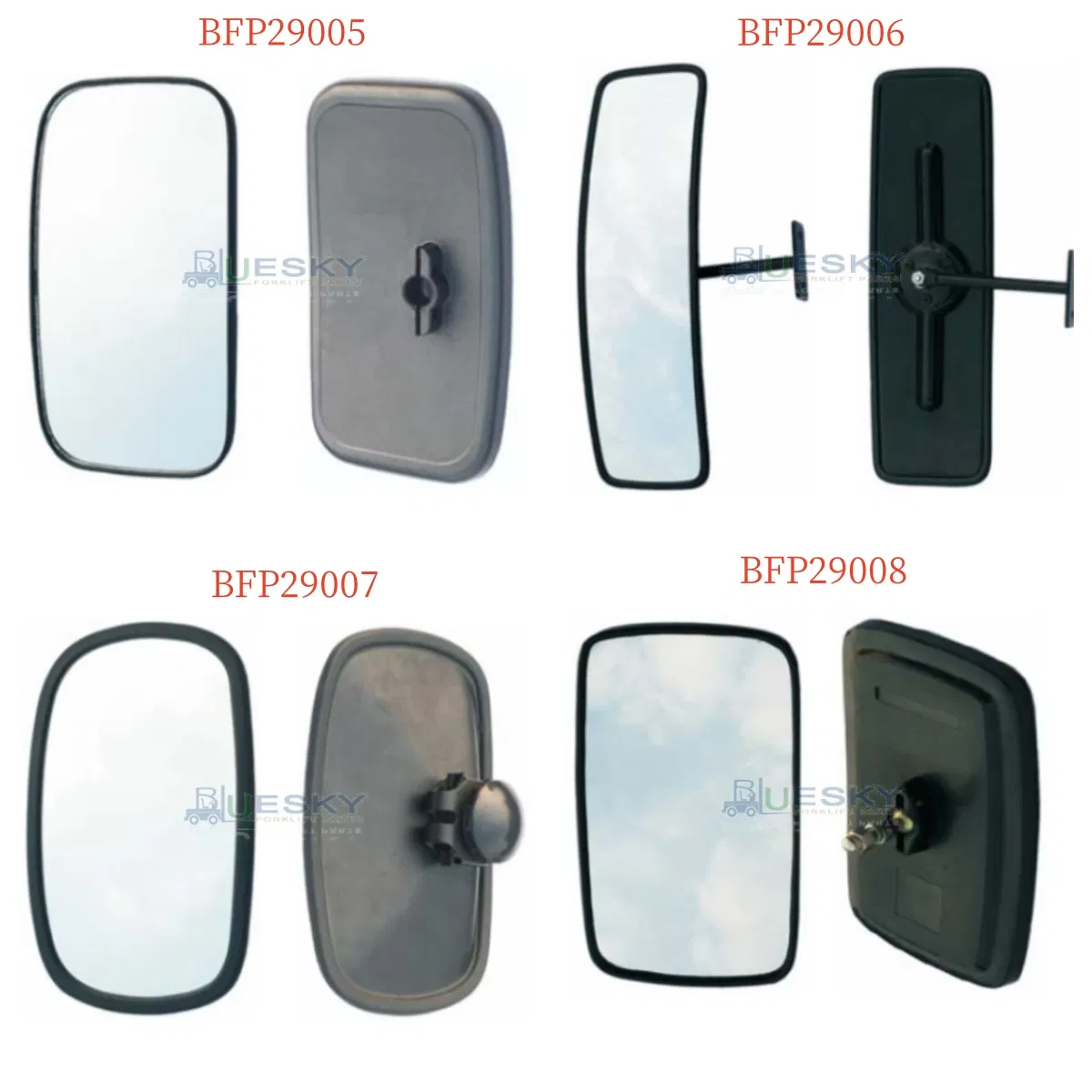 Forklift Rear Shatterproof Acrylic 180 Degree Panoramic Mirror