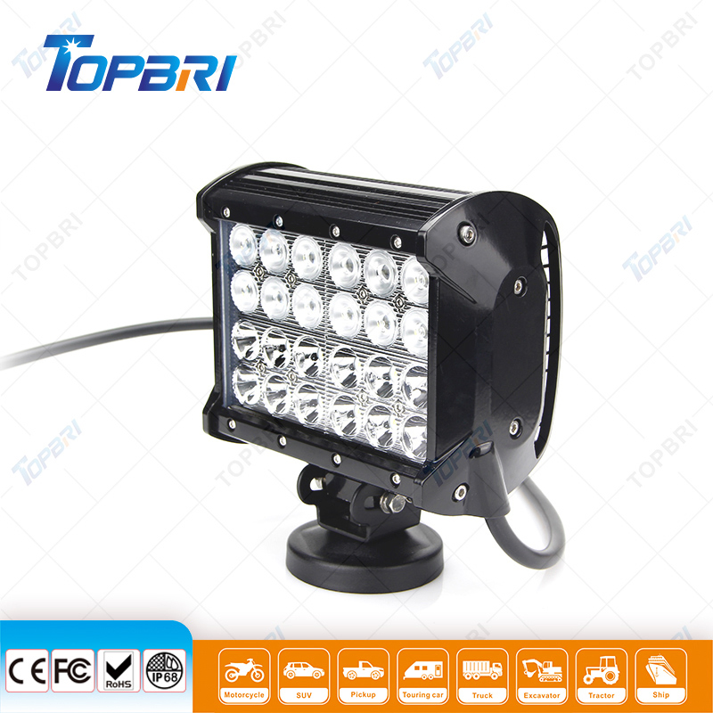 Super Bright Combo 72W Offroad LED Light Bar for Jeep