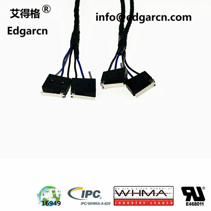 Durable Waterproof Vehicle Wire Harness with 4-Pin Connectors for Reliable Performance