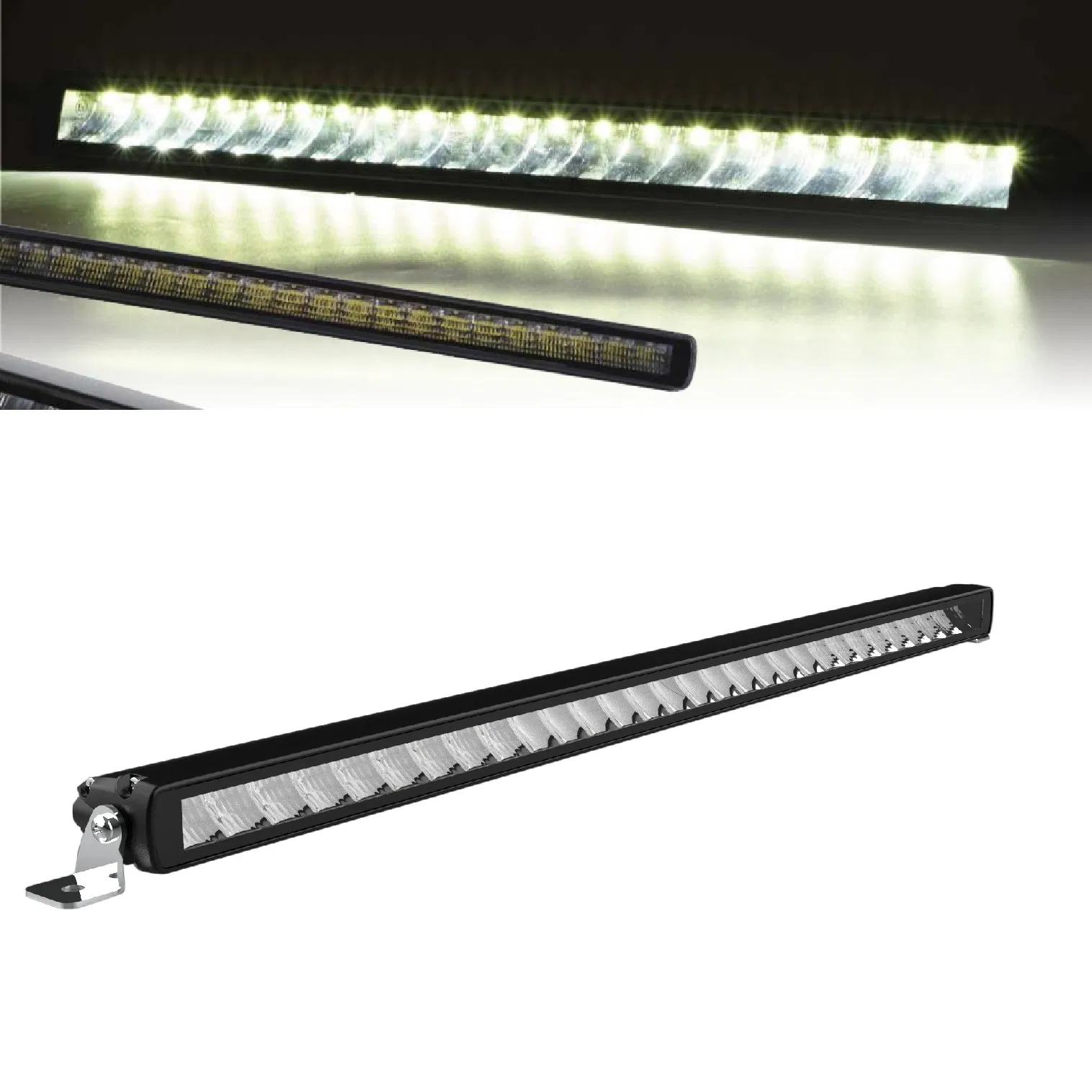 90W Straight Slim Light Bars 28inch Warning Emergency LED Driving Light Bar for Car Offroad Truck