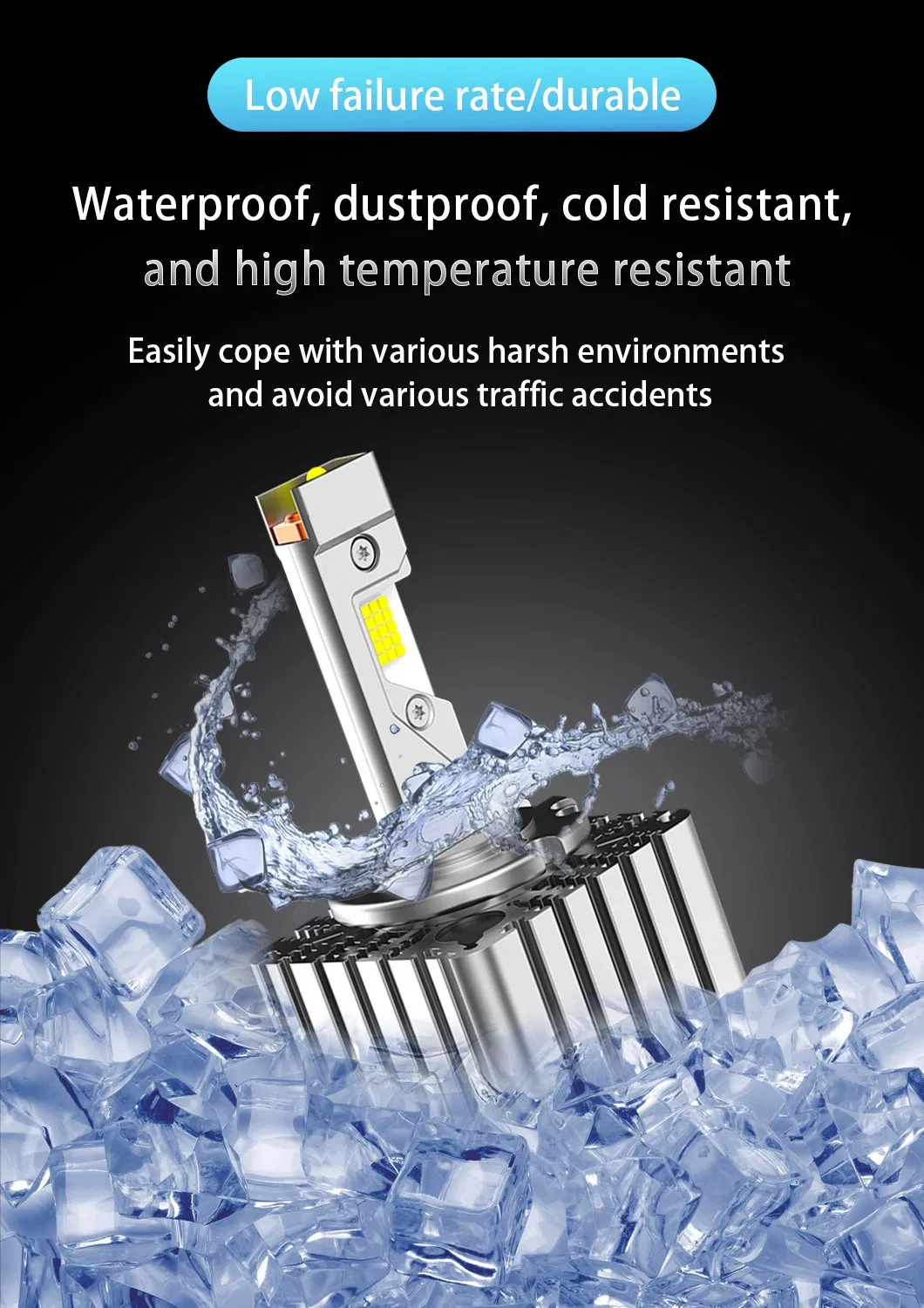 Светодиодная лампа D1S/D3S/D8S для фар автомобиля