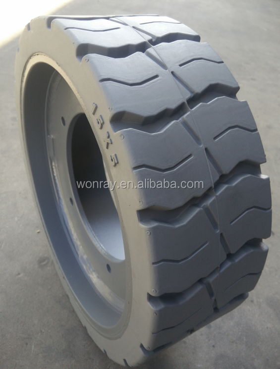 Dark Pattern and Light Pattern Fb15X5 Solid Tyres Commonly Used for Lifting Platform