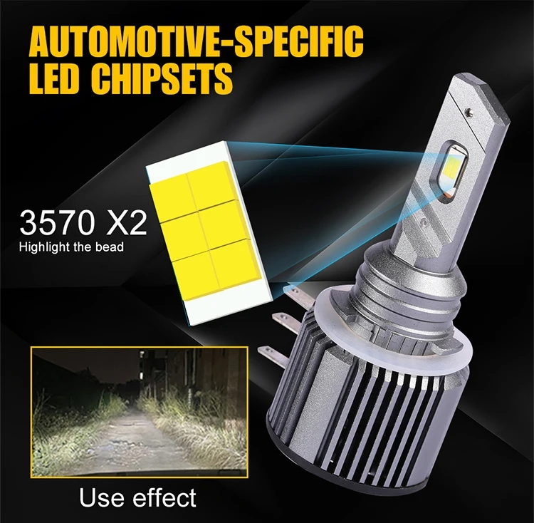 Hot Sale H15 Headlight H4 LED Light 100W 12000lm Auto Lighting System H4 LED Headlights H4 LED Bulbs Light